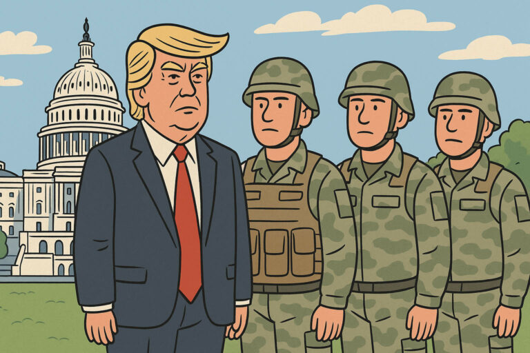 Trump Promete “Liberar” Washington del Crimen… Y Despliega la Guardia Nacional para Esconder su Déficit de Credibilidad