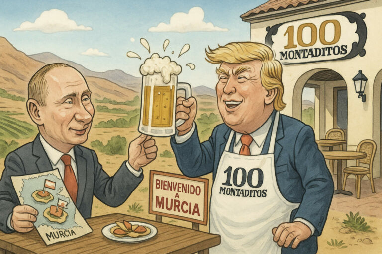 Tras su Reunión con Trump, Putin Exige el Donbas, Murcia y una Franquicia del 100 Montaditos