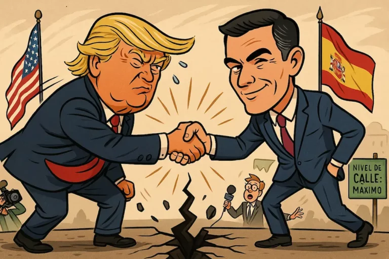 El Apretón de Manos entre Trump y Sánchez Provoca un Terremoto de 5% del PIB en la Escala Richter