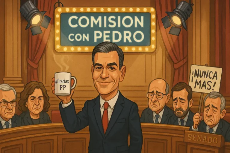 Sánchez Se Despide del Senado Pidiendo que Lo Vuelvan a Invitar la Semana que Viene para Subir 3 Puntos en las Encuestas