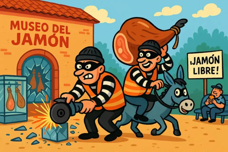 Los Ladrones del Louvre Actúan de Nuevo en el Museo del Jamón en Huelva